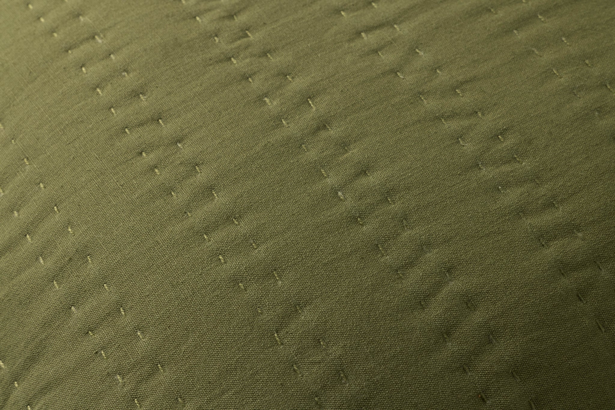 Green Pillow (Pattern 13) shown from a different angle to reveal its pattern.