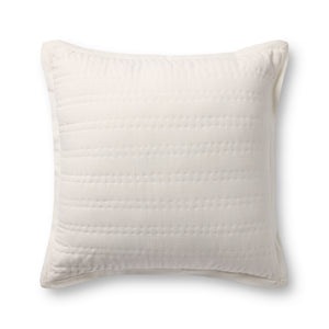 White Pillow (Pattern 2) — a Loloi pillow at Laurie Yapp Home.