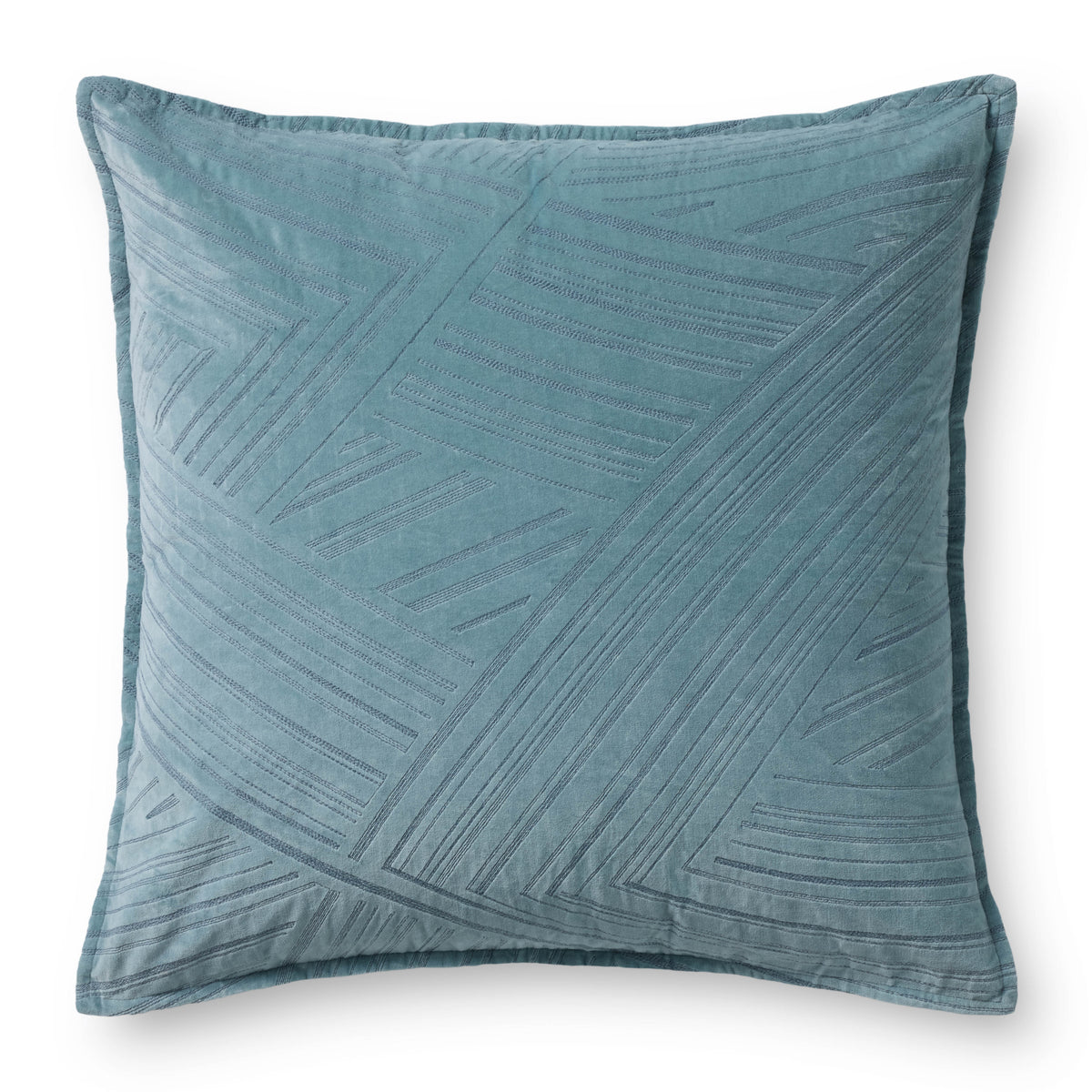 Blue Pillow (Pattern 13) — a Loloi pillow at Laurie Yapp Home.