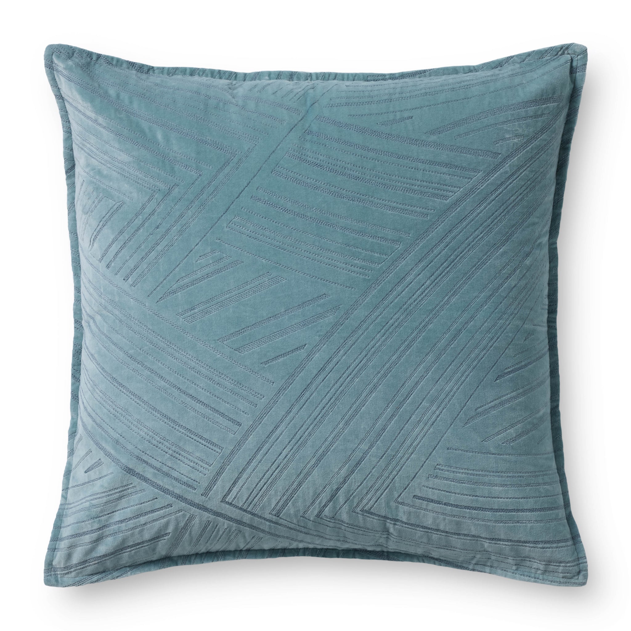 Blue Pillow (Pattern 13) — a Loloi pillow at Laurie Yapp Home.