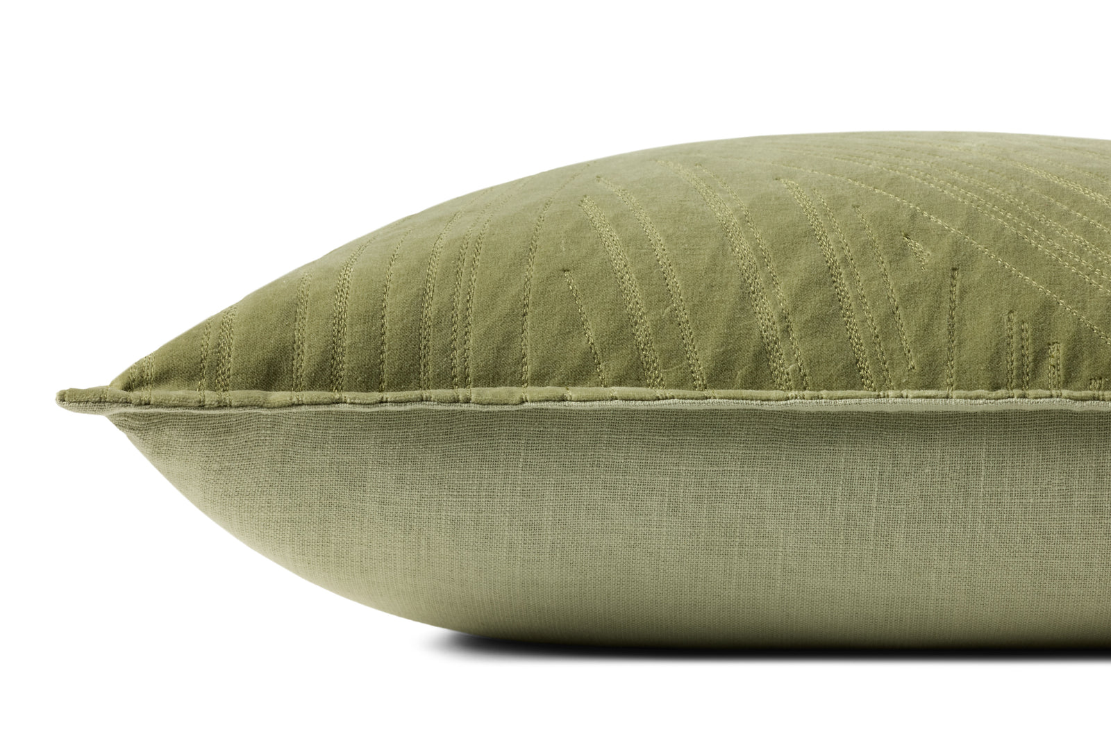 Green Pillow (Pattern 14) — a Loloi pillow at Laurie Yapp Home.