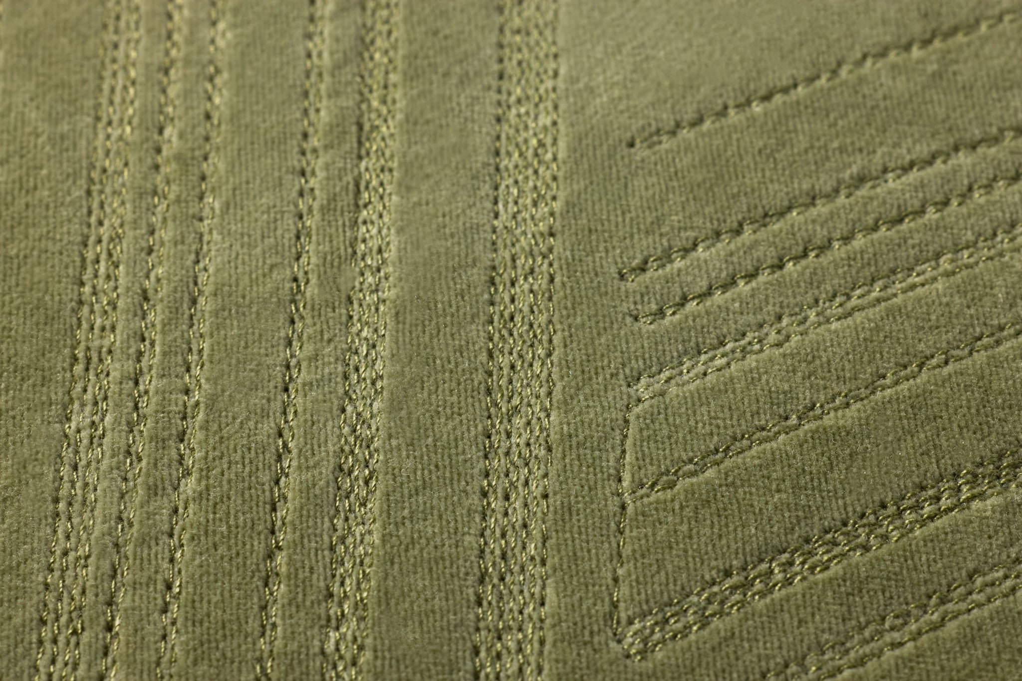 Green Pillow (Pattern 14) shown from a different angle to reveal its pattern.