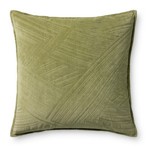 Green Pillow (Pattern 14) — a Loloi pillow at Laurie Yapp Home.