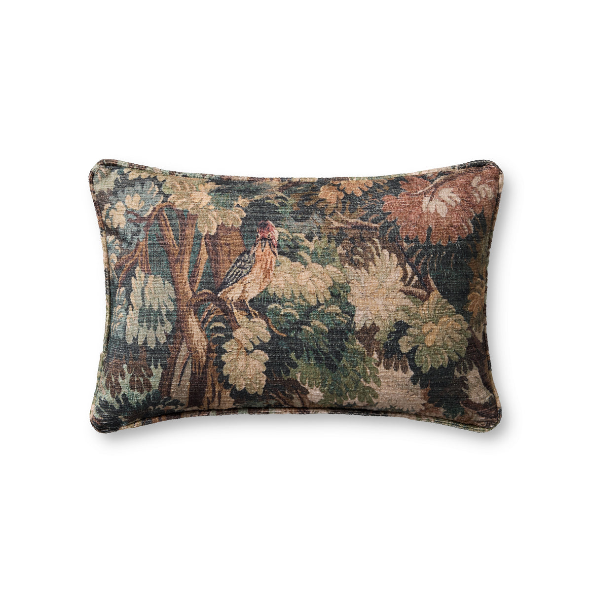 Green / Multi Pillow (Pattern 3) — a Loloi pillow at Laurie Yapp Home.