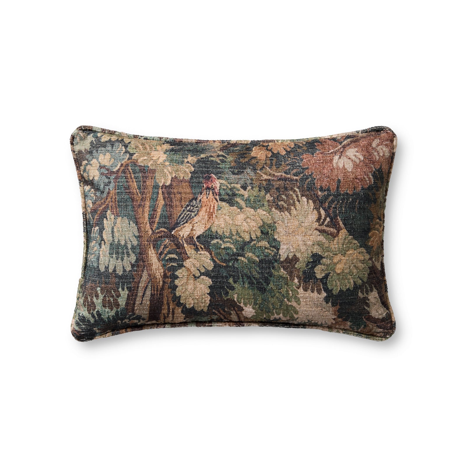 Green / Multi Pillow (Pattern 3) — a Loloi pillow at Laurie Yapp Home.