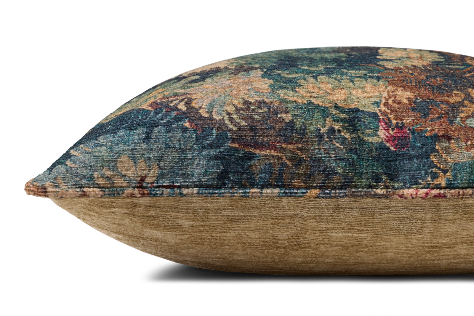 Green / Multi Pillow (Pattern 5) — a Loloi pillow at Laurie Yapp Home.