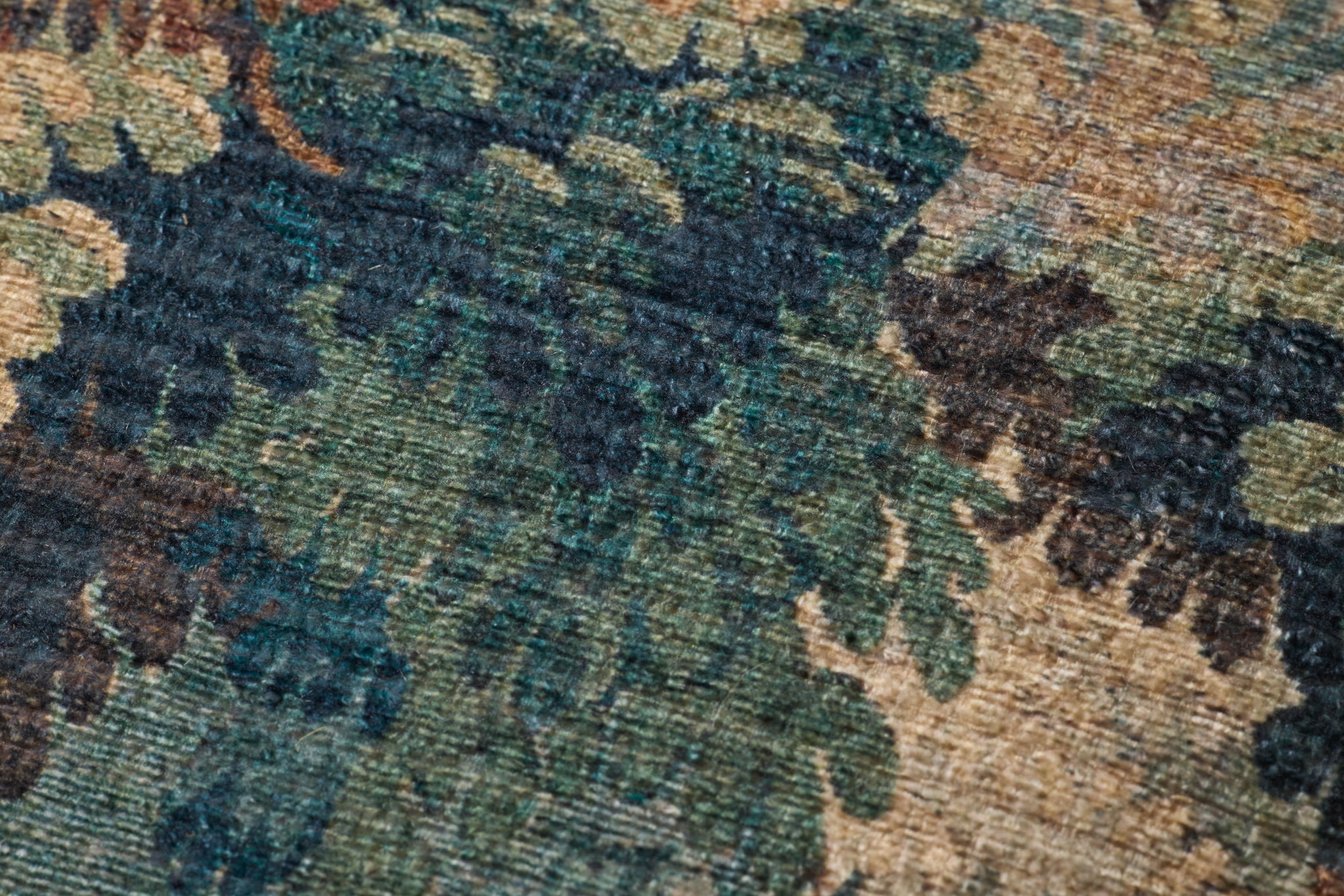 Green / Multi Pillow (Pattern 5) shown from a different angle to reveal its pattern.