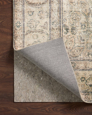 Grip 1/4" Grey Rug Pad shown from a different angle to reveal its pattern.