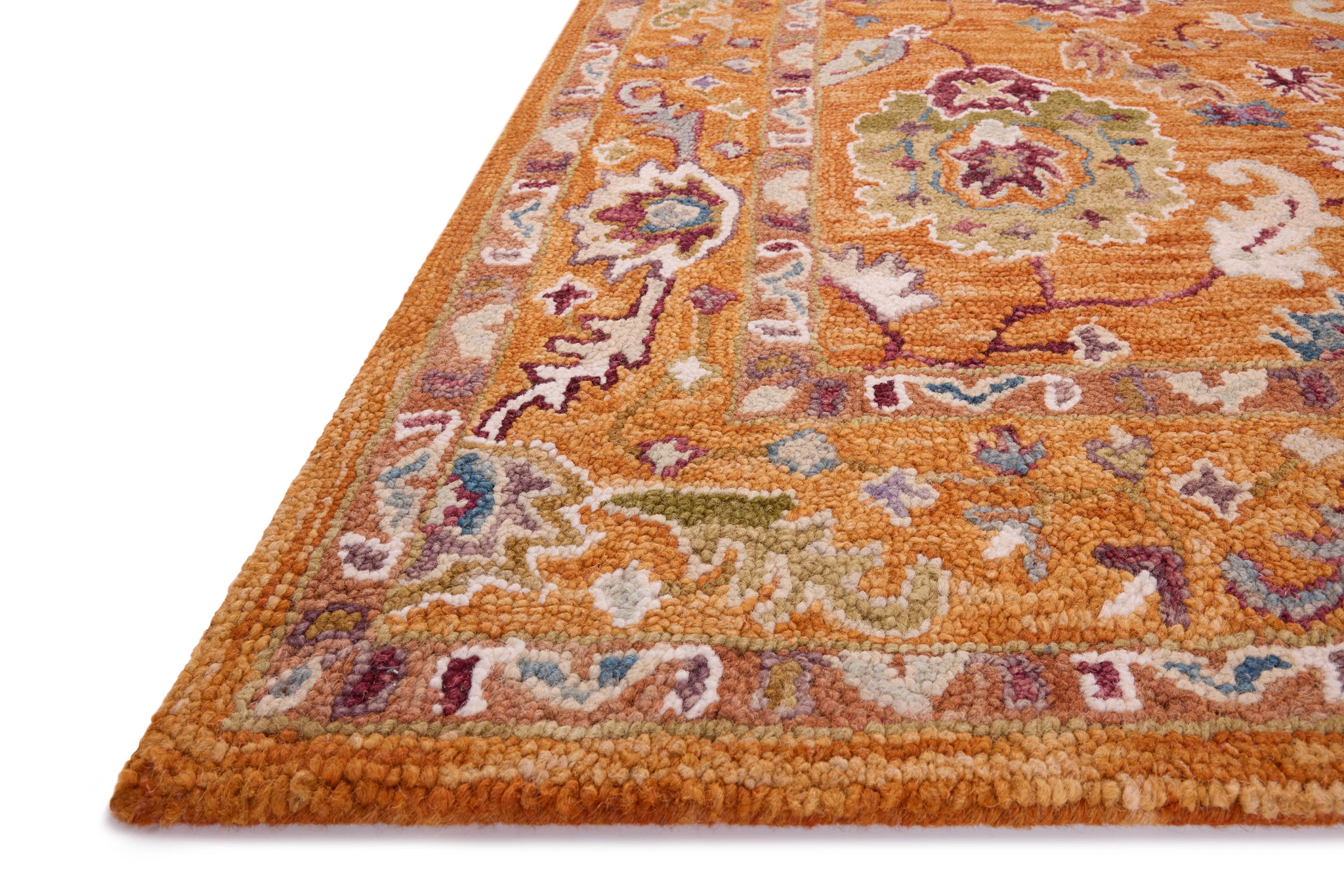 Padma Orange / Multi shown from another angle.