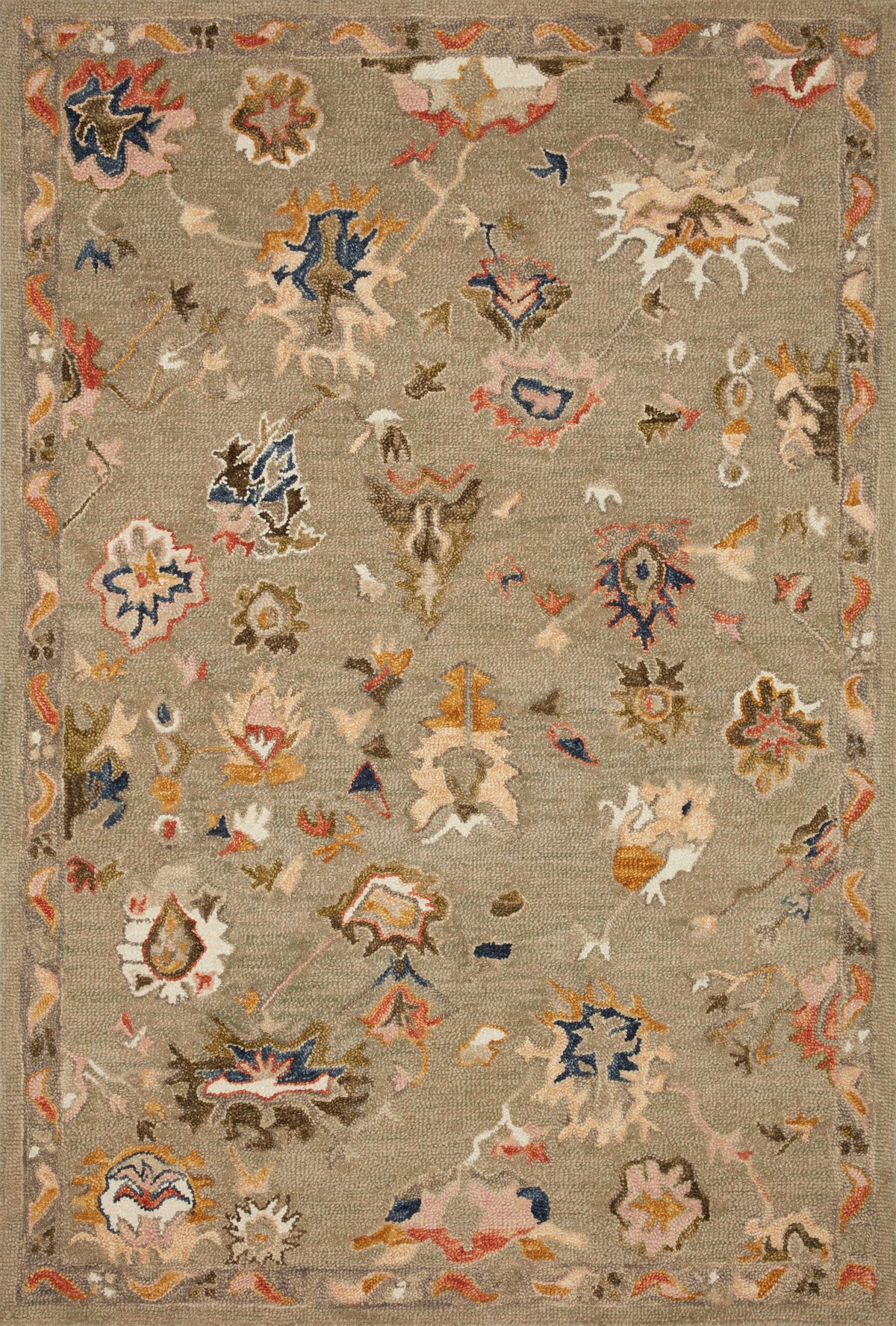 Padma Grey / Multi (Pattern 2) — a Loloi rug at Laurie Yapp Home.
