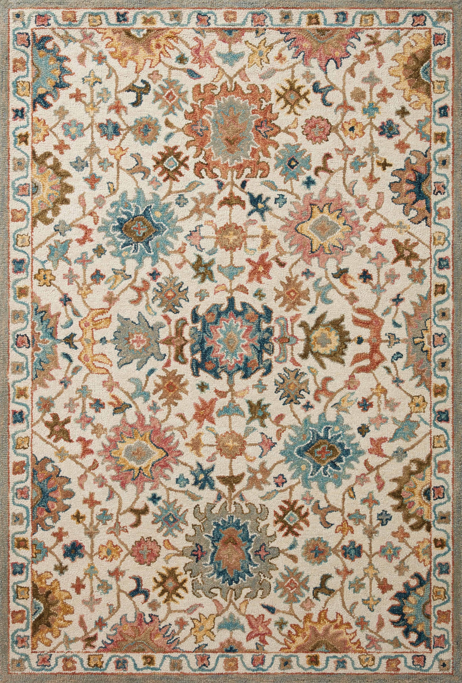 Padma Ivory / Multi — a Loloi rug at Laurie Yapp Home.