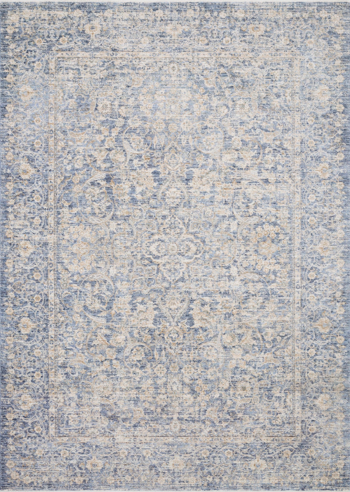 Pandora Blue / Gold (Pattern 1) — a Loloi rug at Laurie Yapp Home.