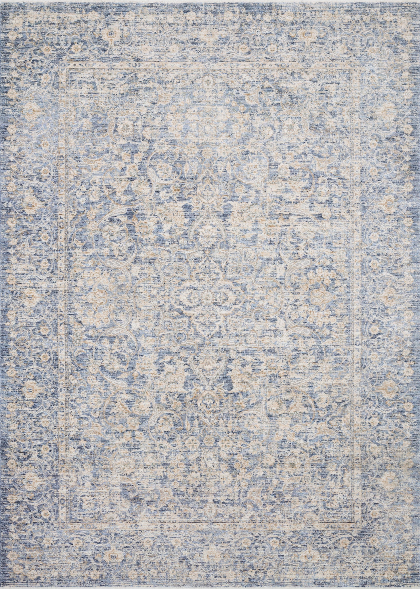 Pandora Blue / Gold (Pattern 1) — a Loloi rug at Laurie Yapp Home.