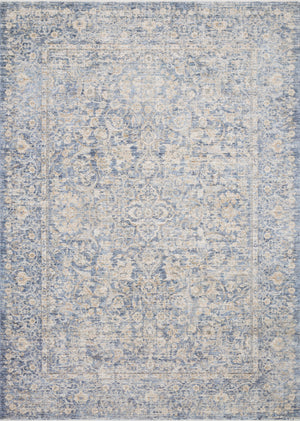 Pandora Blue / Gold (Pattern 1) — a Loloi rug at Laurie Yapp Home.