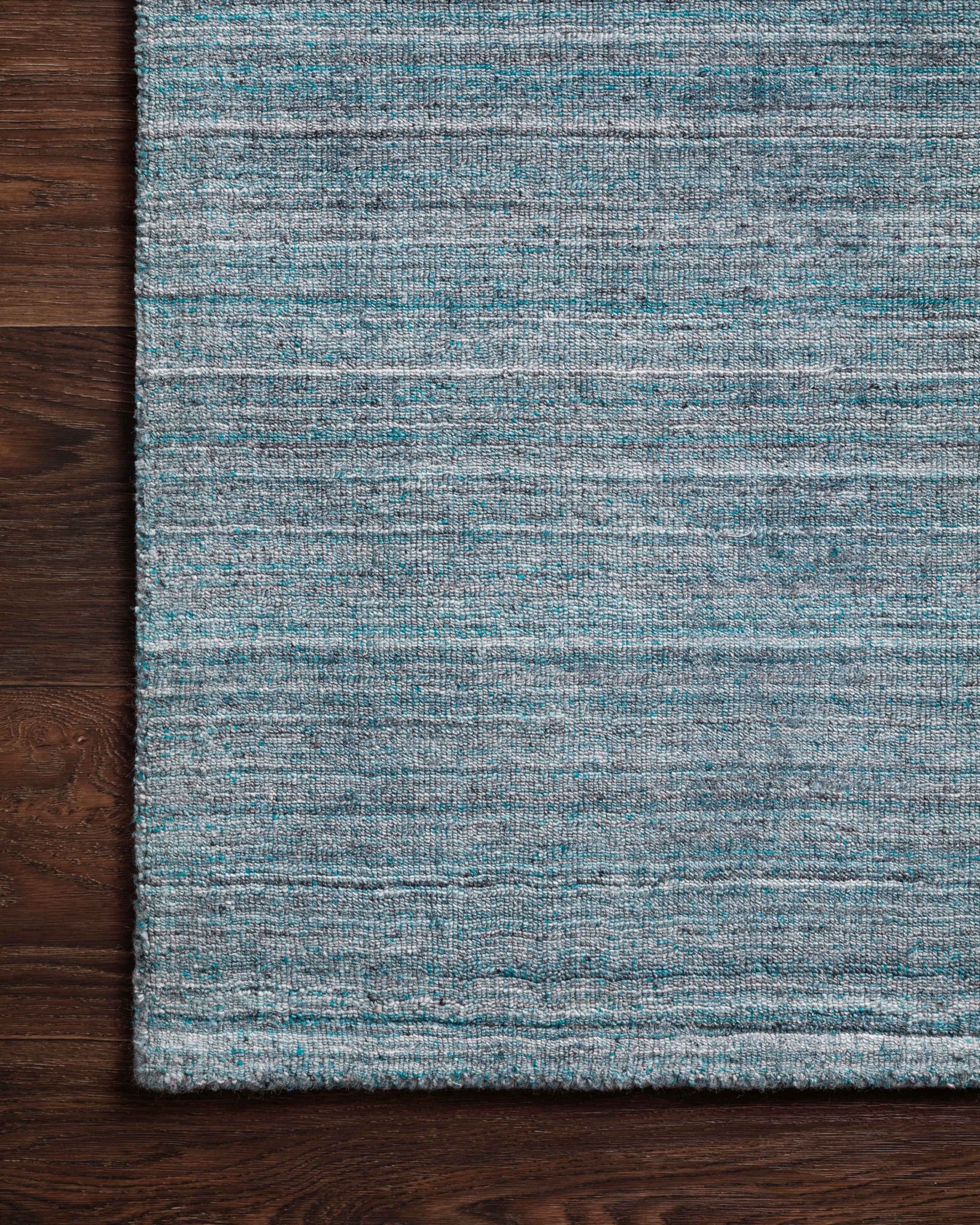 Close-up detail of the Pasadena Aqua showing its pile and weave.