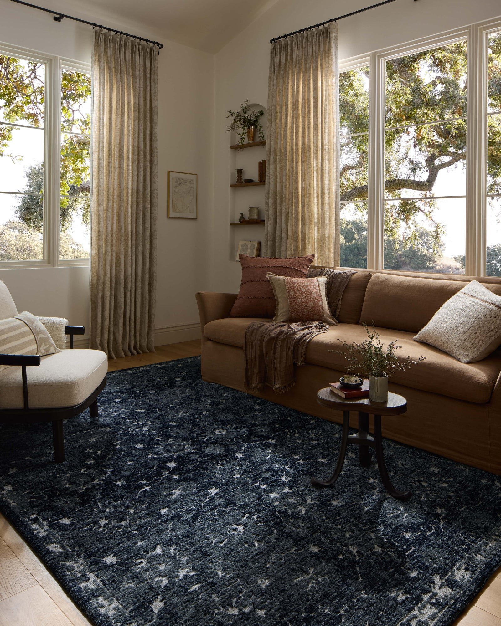 Percival Navy / Ivory — a Loloi rug at Laurie Yapp Home.