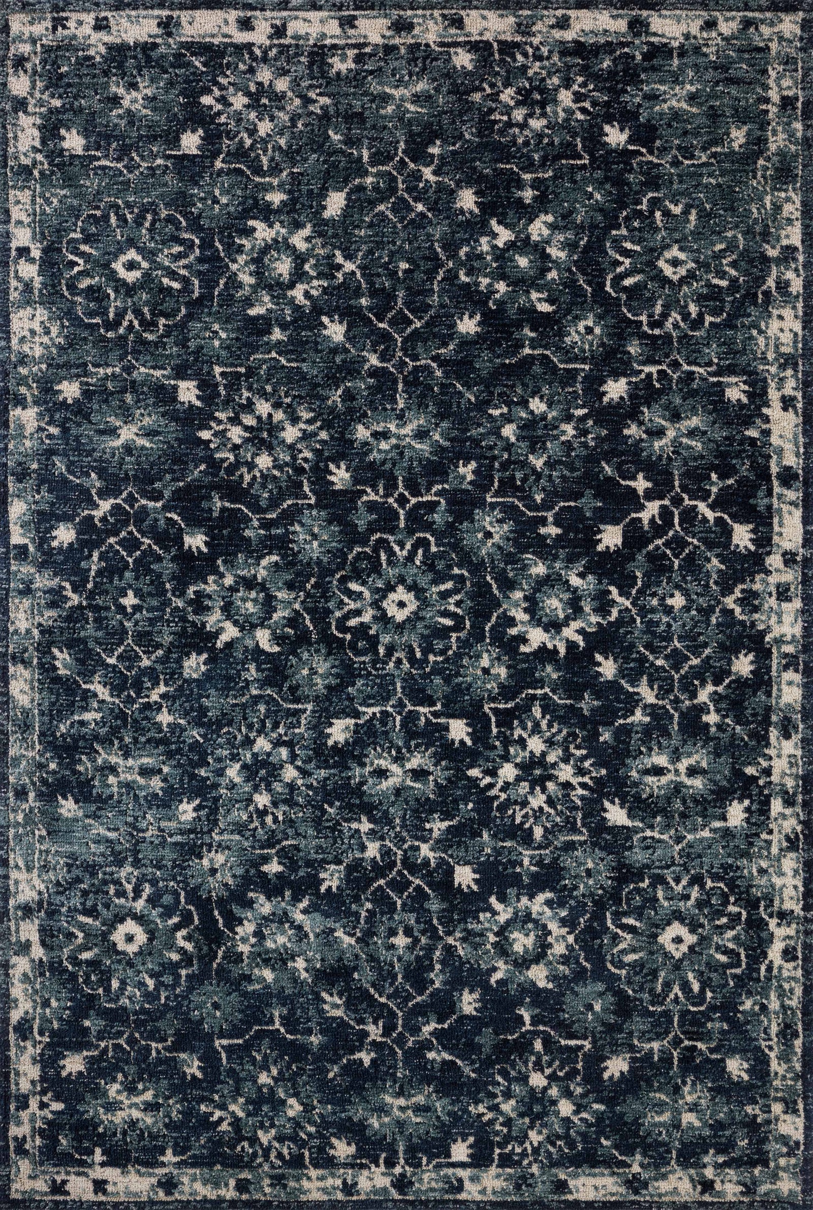 Percival Navy / Ivory — a Loloi rug at Laurie Yapp Home.
