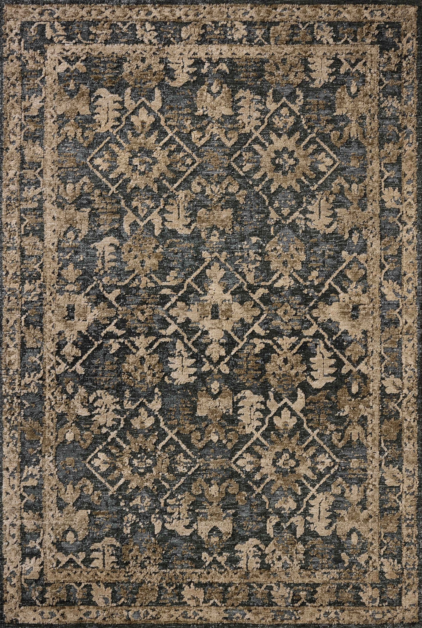 Percival Denim /Granite — a Loloi rug at Laurie Yapp Home.