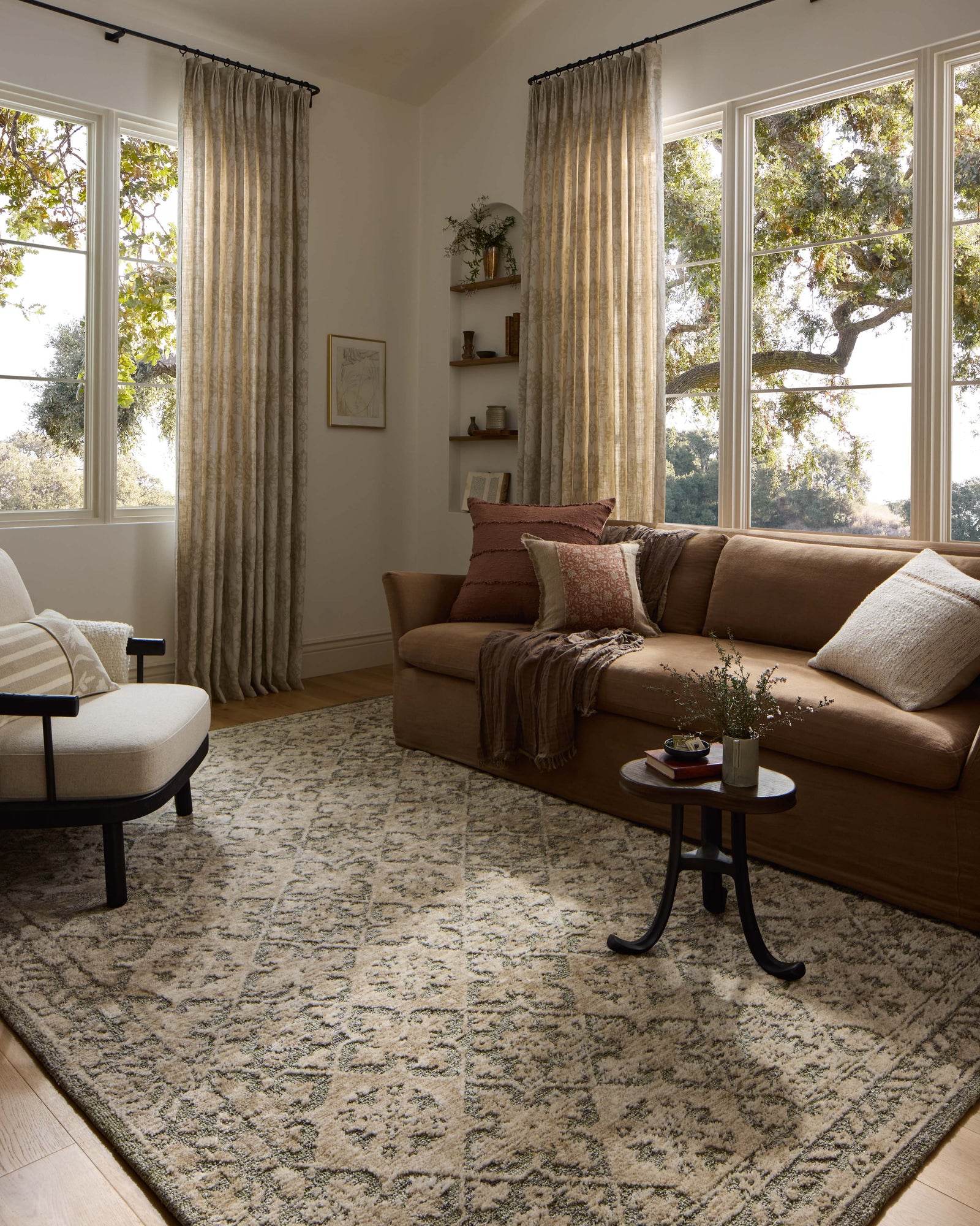 Percival Sage / Stone — a Loloi rug at Laurie Yapp Home.