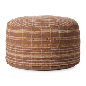 Wallace Clay Clay Pouf — a Loloi pouf at Laurie Yapp Home.