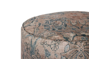 Taupe Pouf shown from another angle.