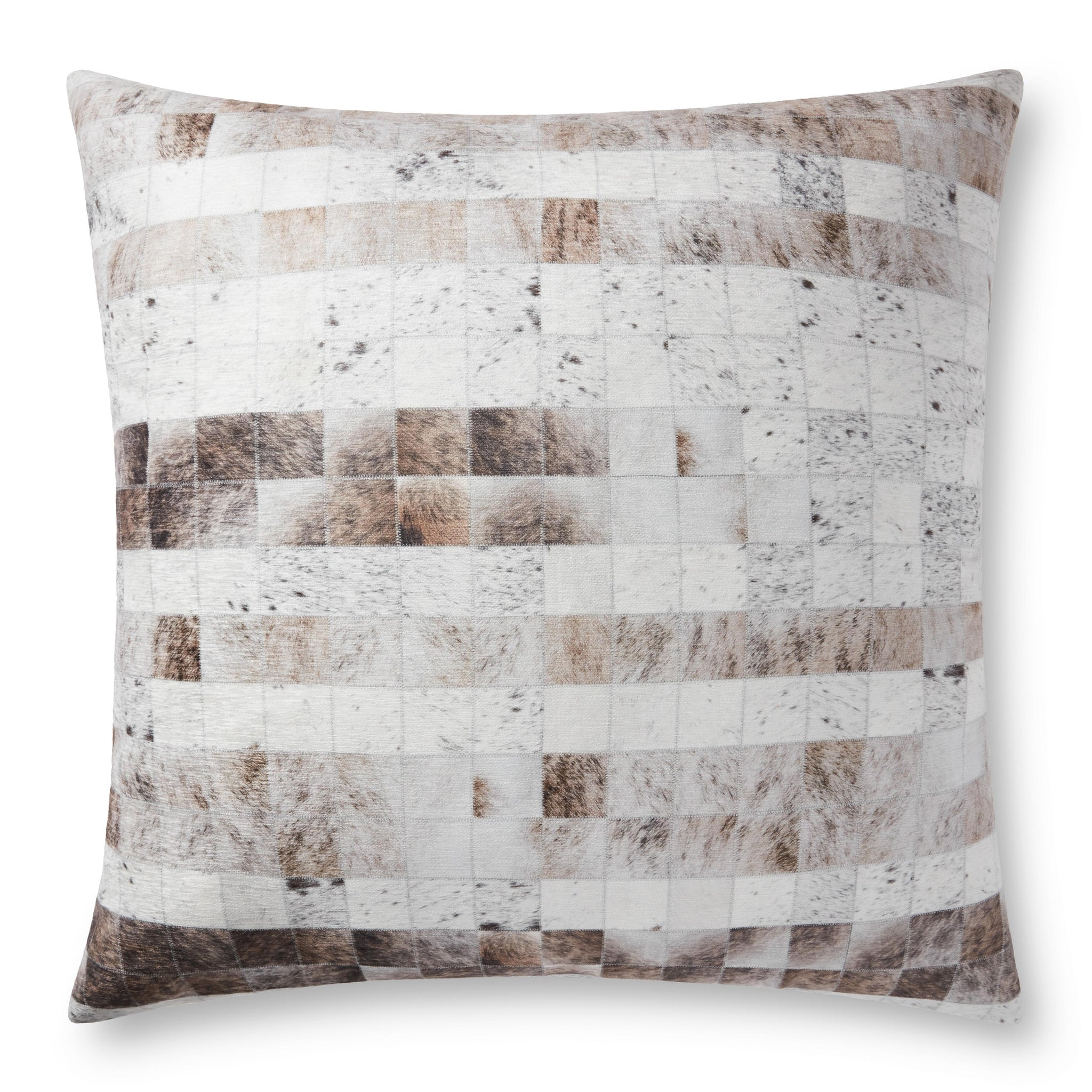 Grey / Multi Pillow (Pattern 3) — a Loloi pillow at Laurie Yapp Home.