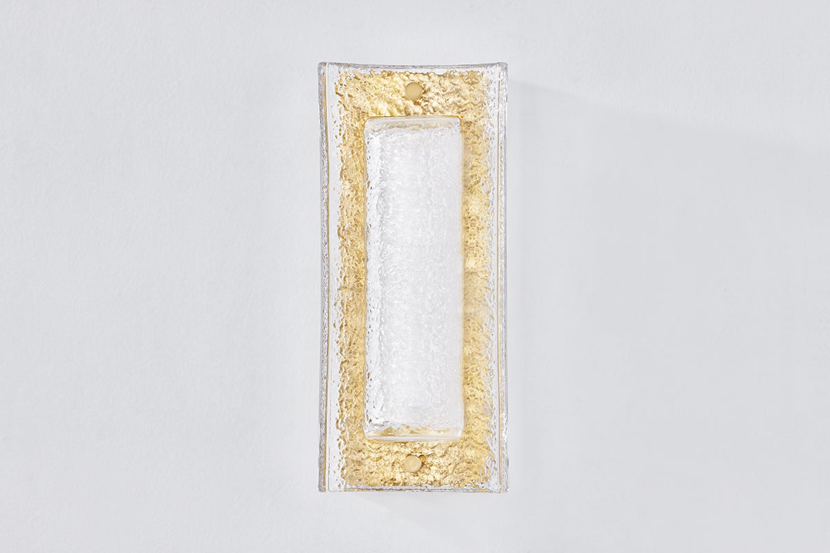 Philmont Wall Sconce in aged brass — a Hudson Valley wall sconce for bathrooms, hallways, and living rooms at Laurie Yapp Home.