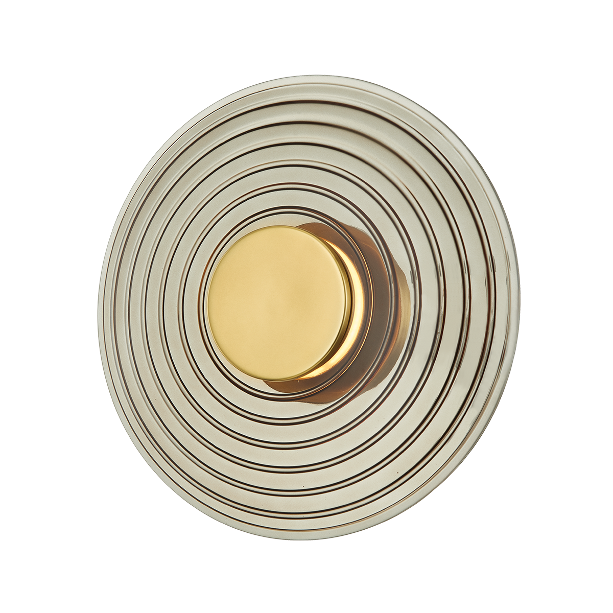 Griston Wall Sconce 12" x 12" in aged brass — a Hudson Valley wall sconce for bathrooms, hallways, and living rooms at Laurie Yapp Home.