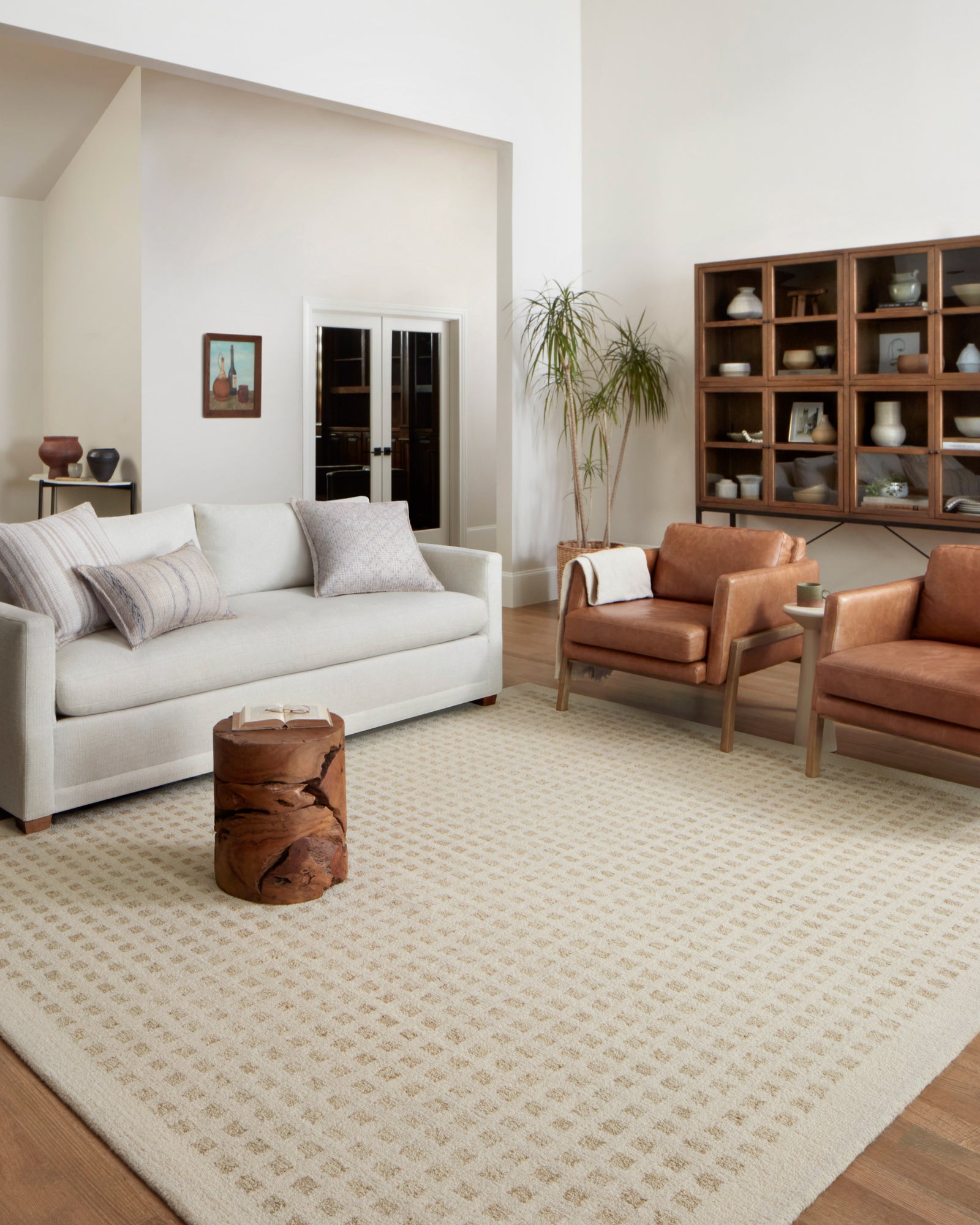 Polly Ivory / Natural — a Loloi rug at Laurie Yapp Home.