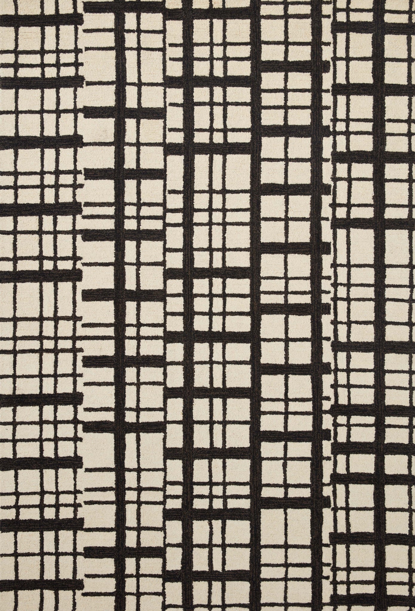 Polly Black / Ivory — a Loloi rug at Laurie Yapp Home.