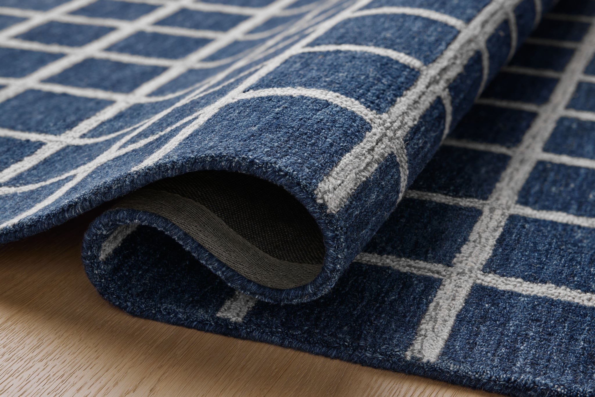 Polly Navy / Silver shown from another angle.