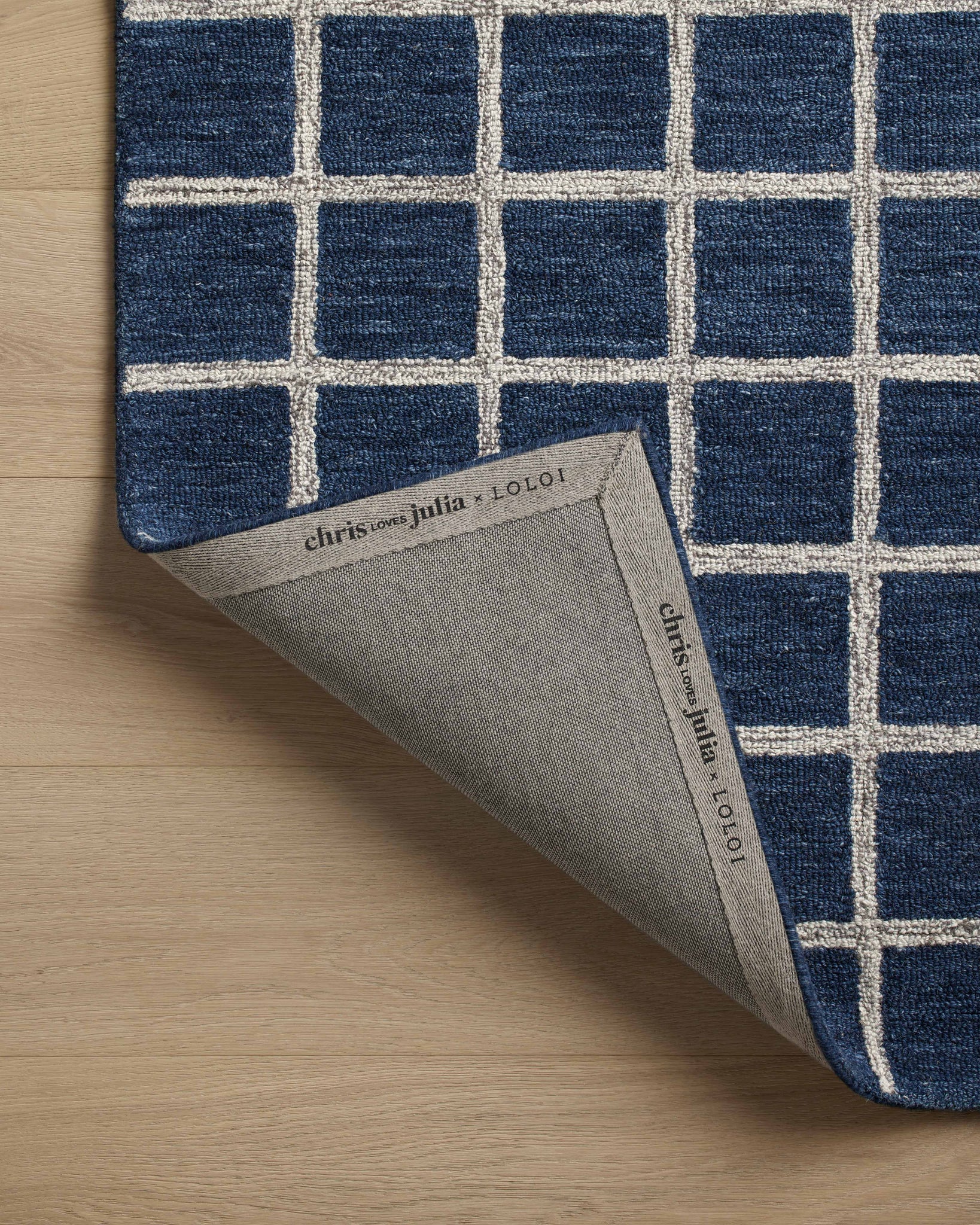Polly Navy / Silver shown from another angle.