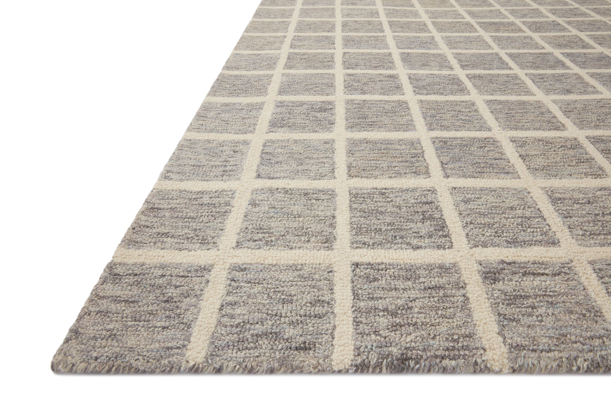 Polly Slate / Ivory shown from a different angle to reveal its pattern.