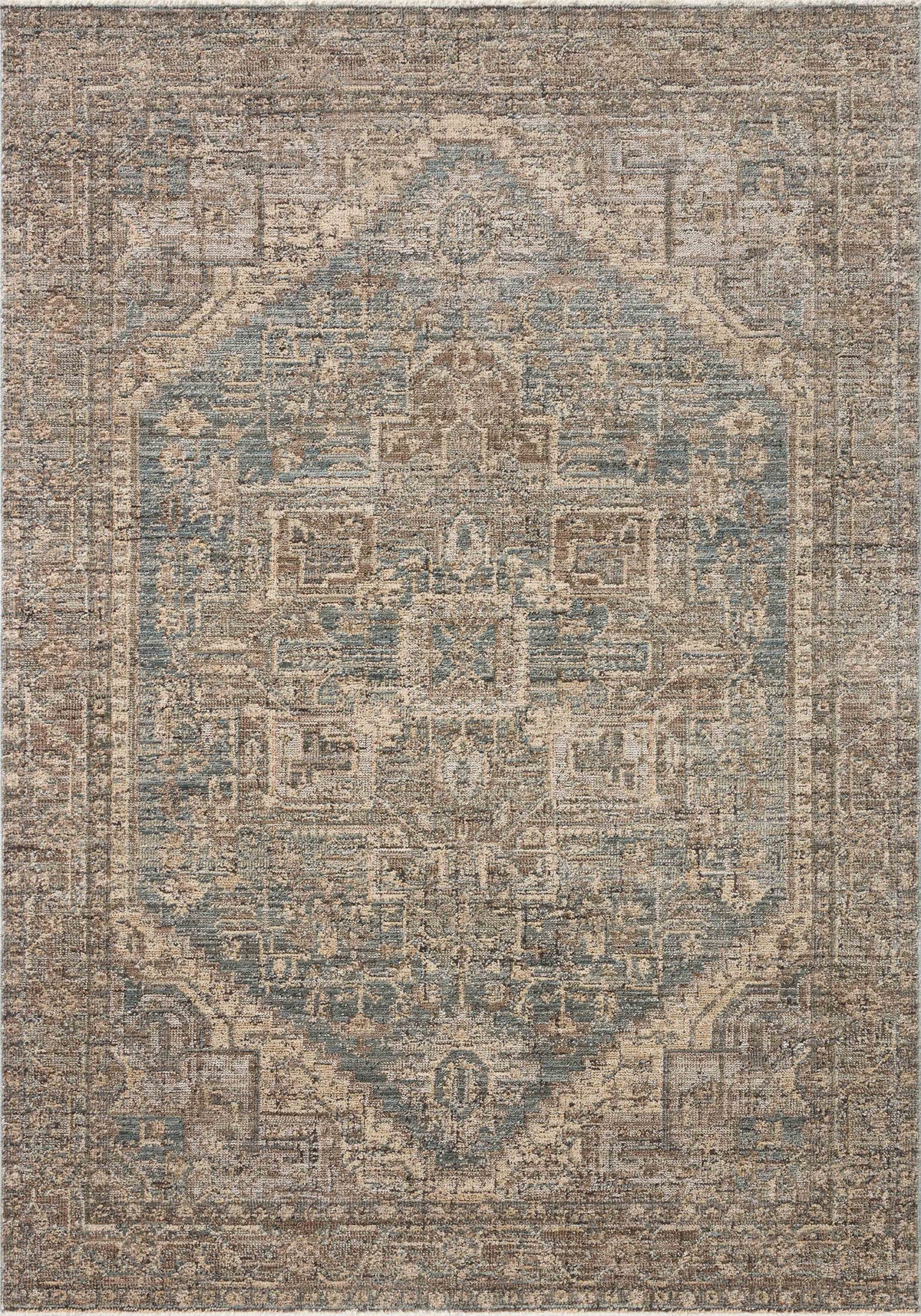 Priscilla Blue / Bark — a Loloi rug at Laurie Yapp Home.