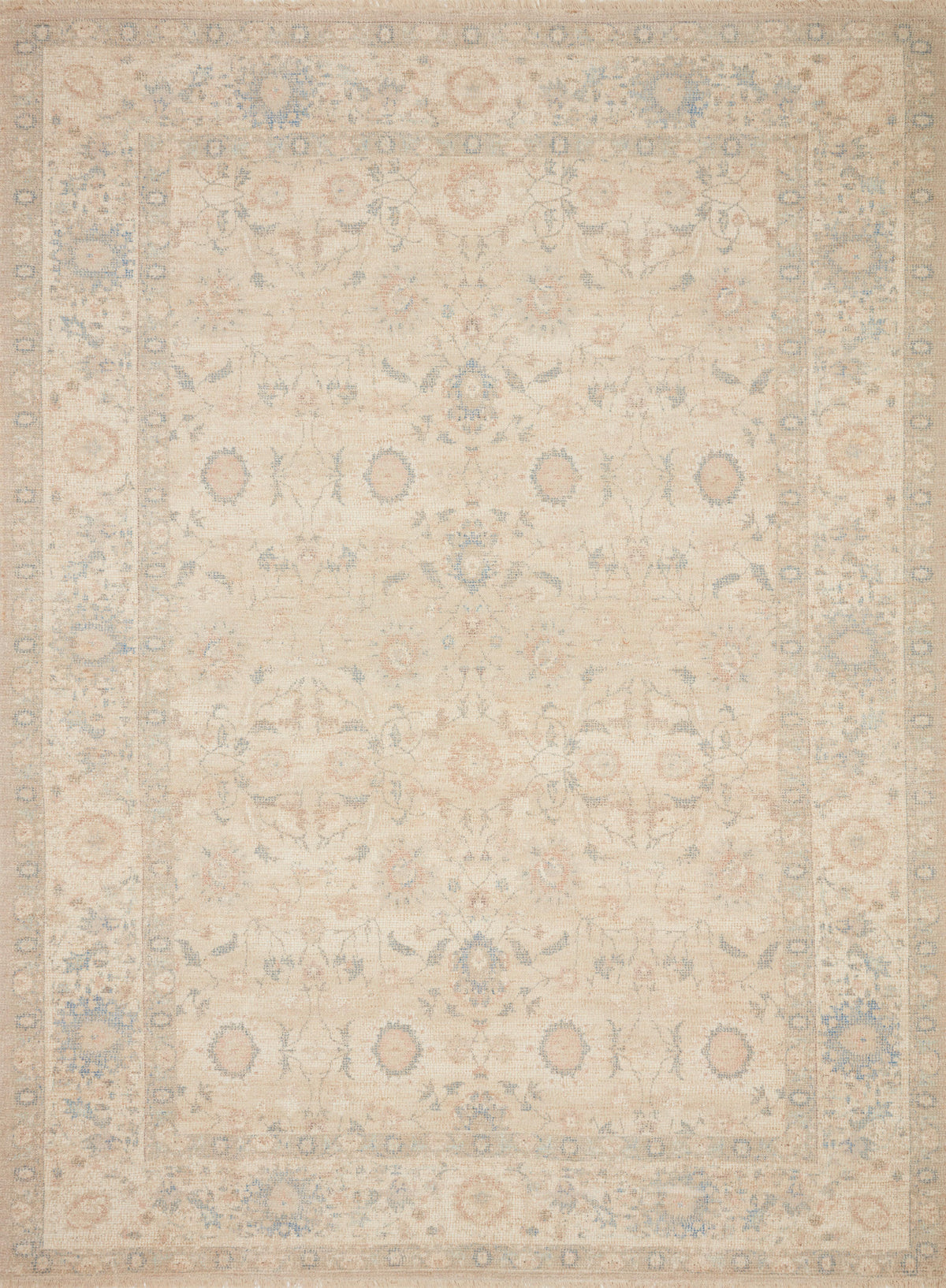 Priya Natural / Blue — a Loloi rug at Laurie Yapp Home.