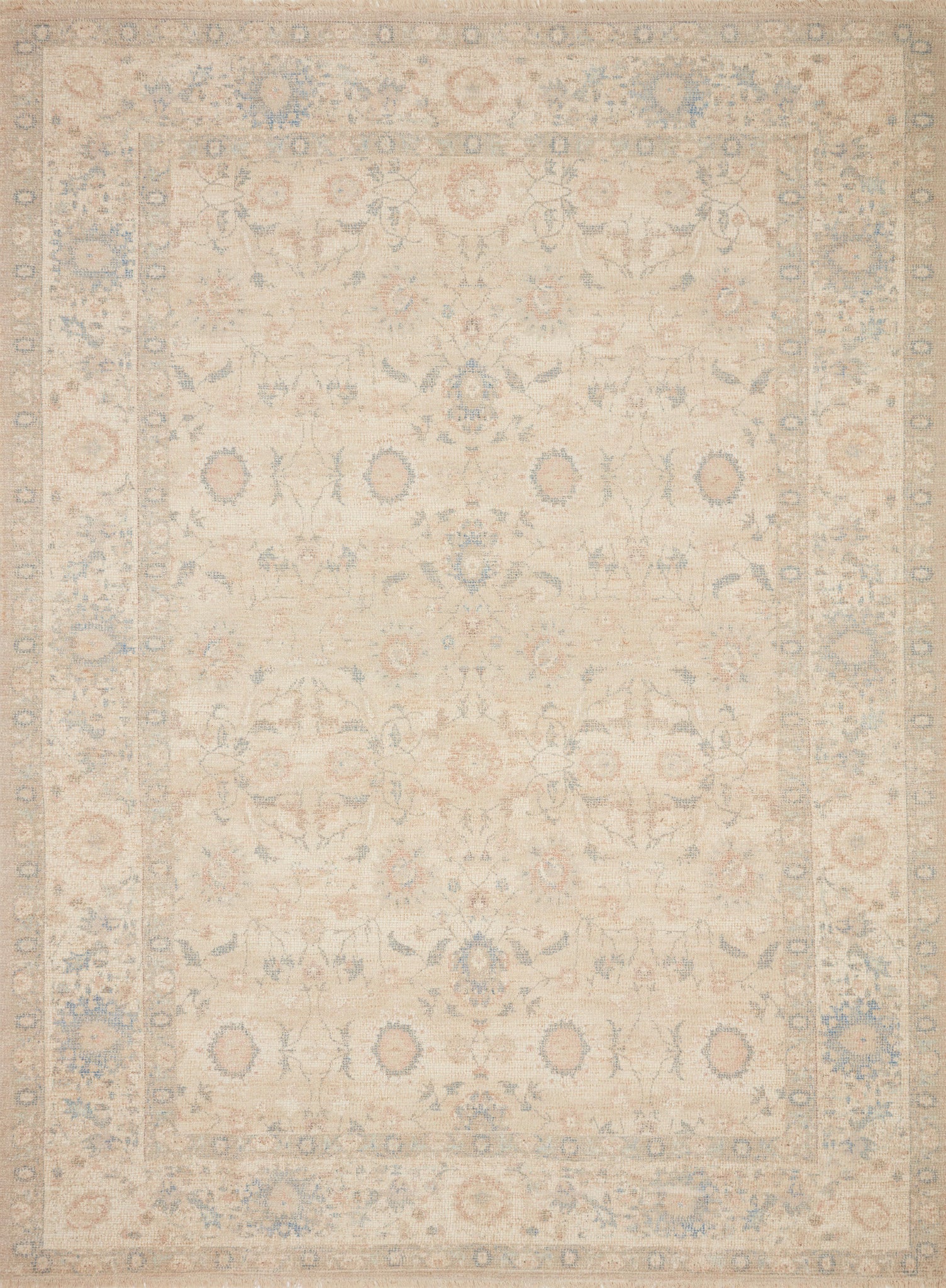 Priya Natural / Blue — a Loloi rug at Laurie Yapp Home.
