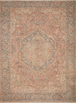 Priya Brick / Navy — a Loloi rug at Laurie Yapp Home.