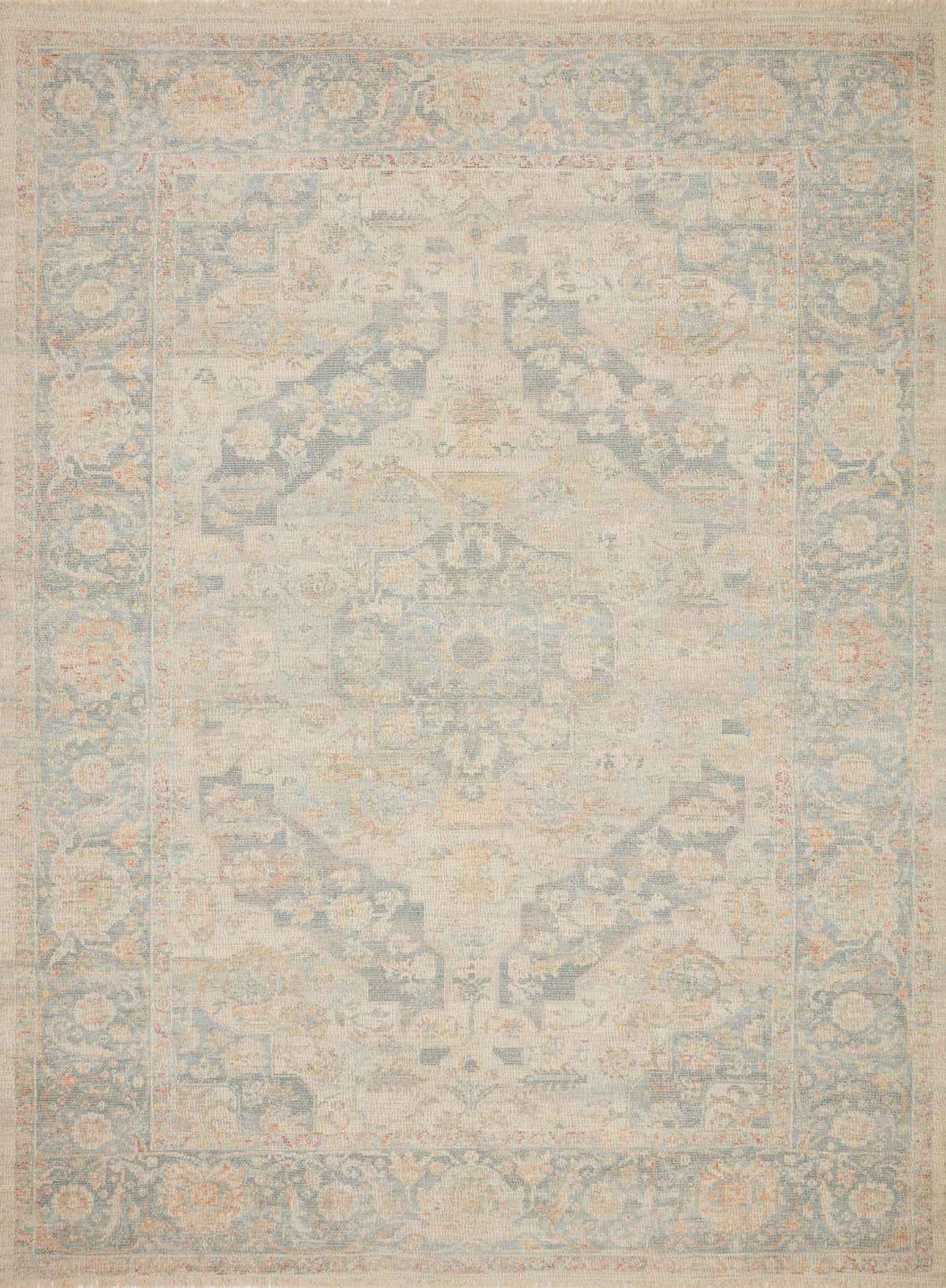 Priya Bone / Bluestone — a Loloi rug at Laurie Yapp Home.