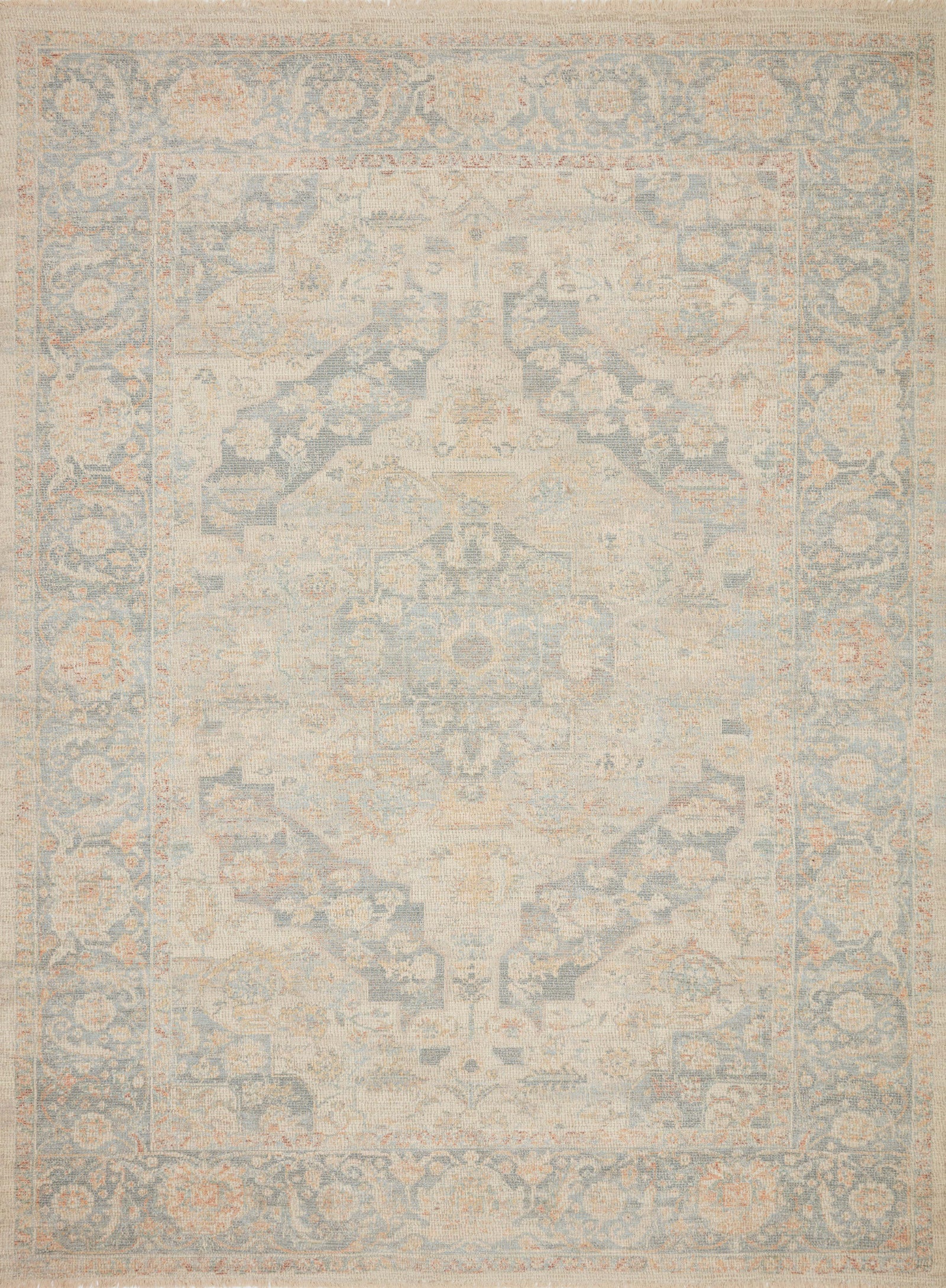 Priya Bone / Bluestone — a Loloi rug at Laurie Yapp Home.