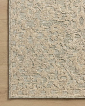 Prudence Sage / Ivory shown from a different angle to reveal its pattern.
