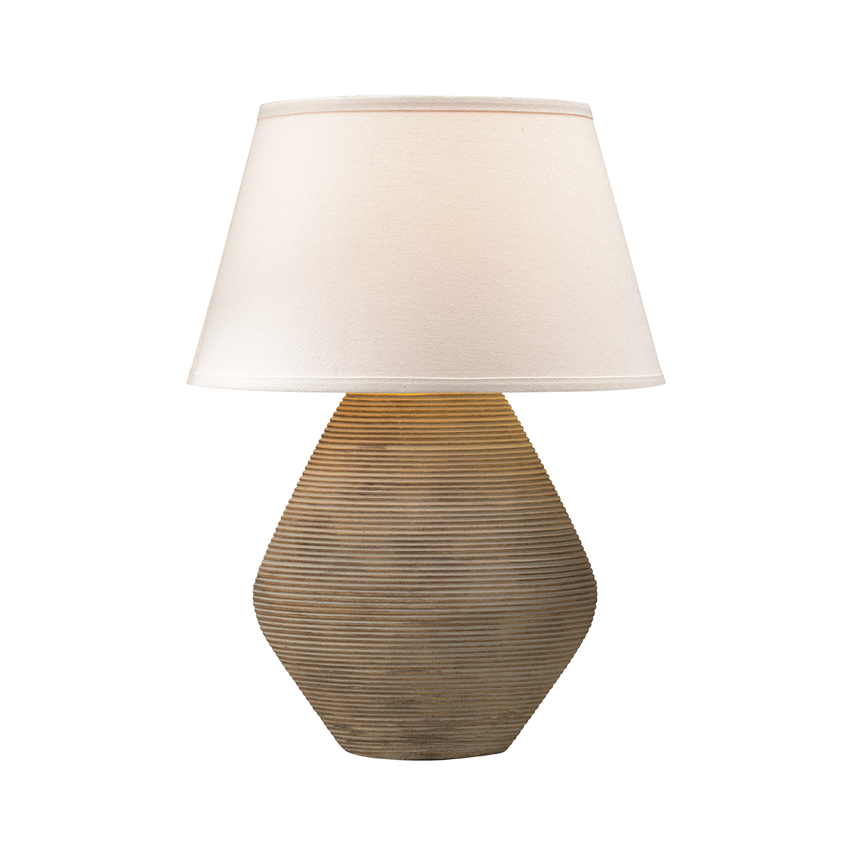 Calabria Table Lamp 16" — a Troy table lamp for living rooms, entries, and bedrooms at Laurie Yapp Home.
