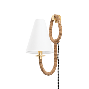 Deaver Plug-In Sconce — a Troy plug-in sconce for bedrooms, living rooms, and reading nooks at Laurie Yapp Home.