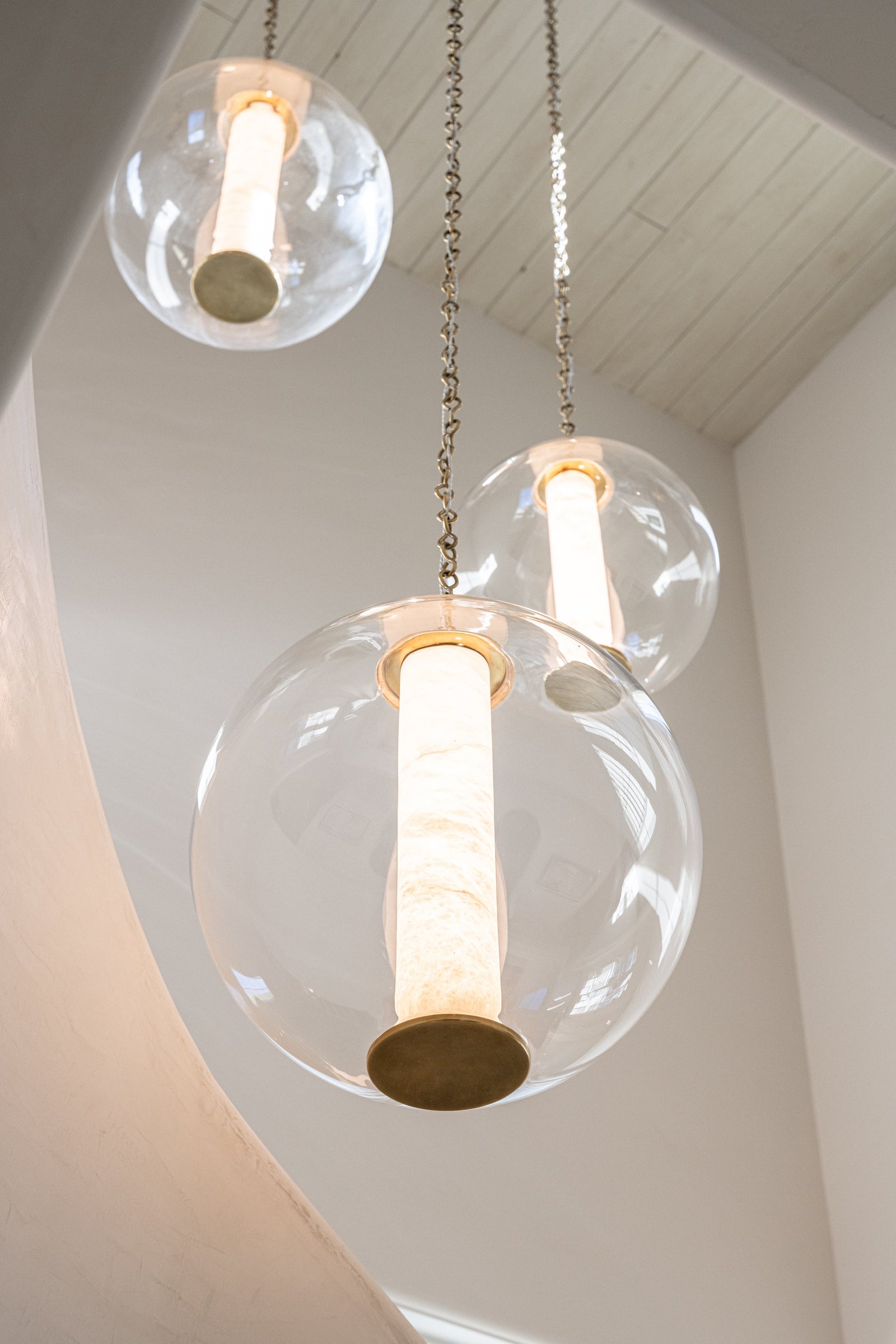 Pietra Pendant 16" — a Corbett pendant for kitchens, entries, and dining rooms at Laurie Yapp Home.