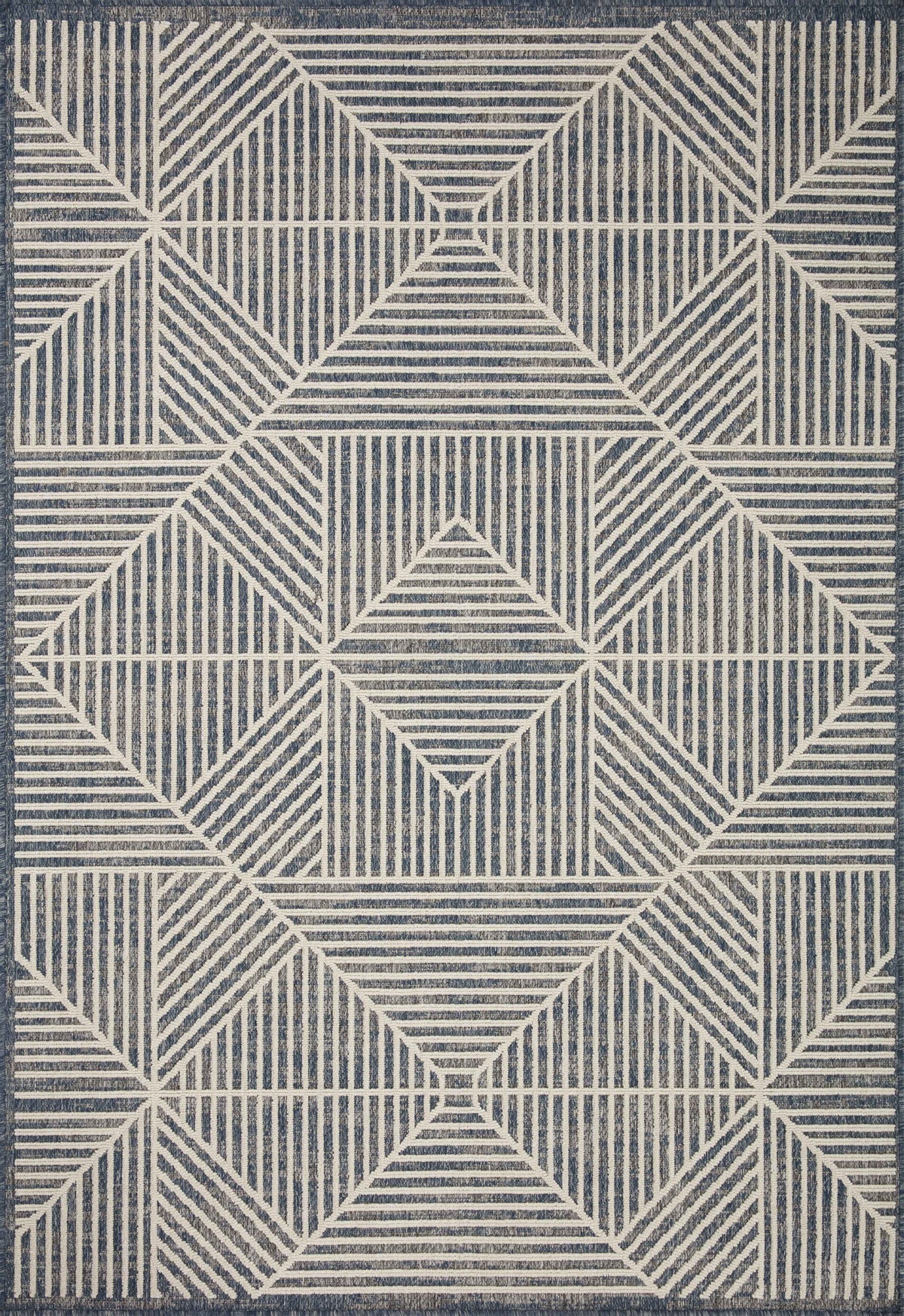 Rainier Denim / Ivory (Pattern 1) — a Loloi rug at Laurie Yapp Home.