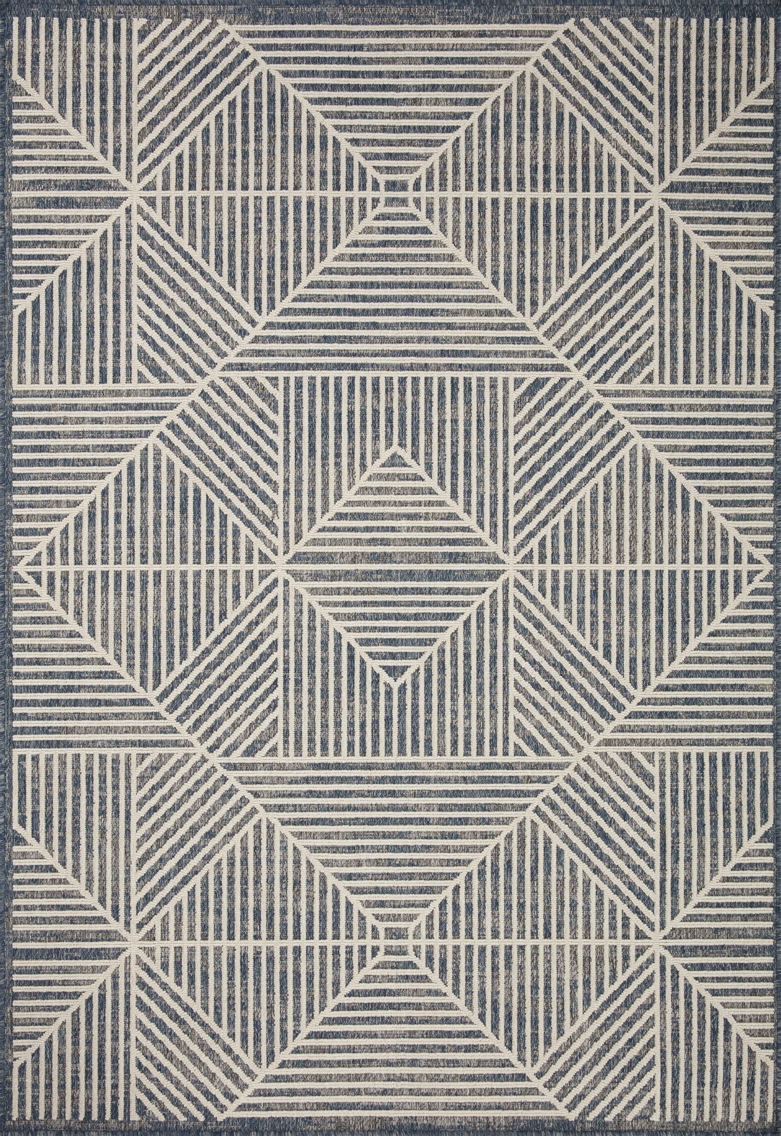 Rainier Denim / Ivory (Pattern 1) — a Loloi rug at Laurie Yapp Home.