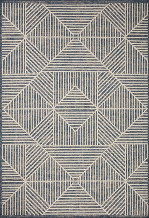 Rainier Denim / Ivory (Pattern 1) — a Loloi rug at Laurie Yapp Home.