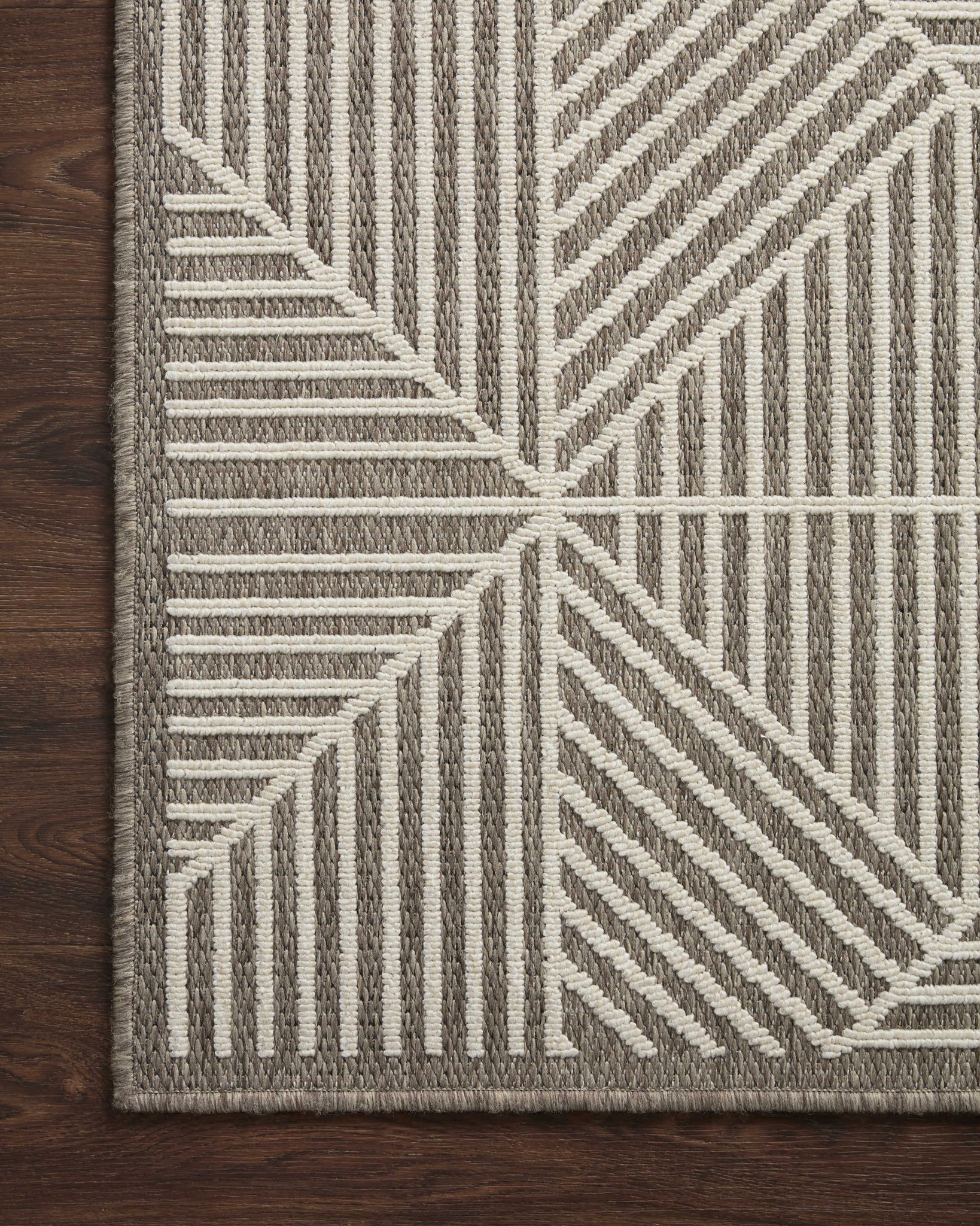 Rainier Natural / Ivory (Pattern 1) shown from a different angle to reveal its pattern.