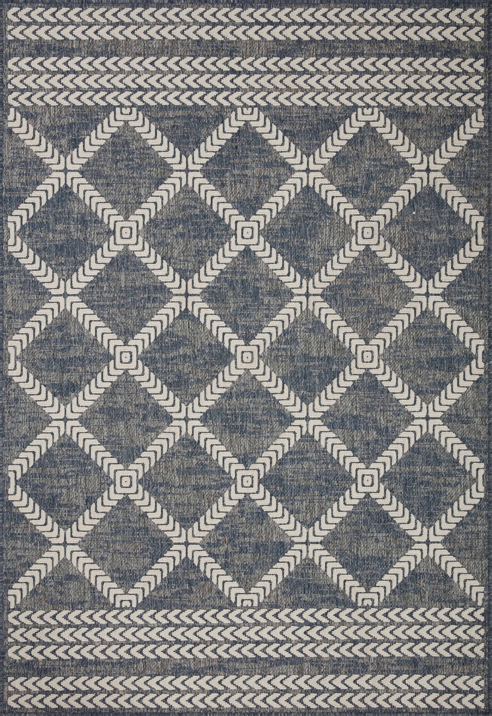 Rainier Denim / Ivory (Pattern 2) — a Loloi rug at Laurie Yapp Home.