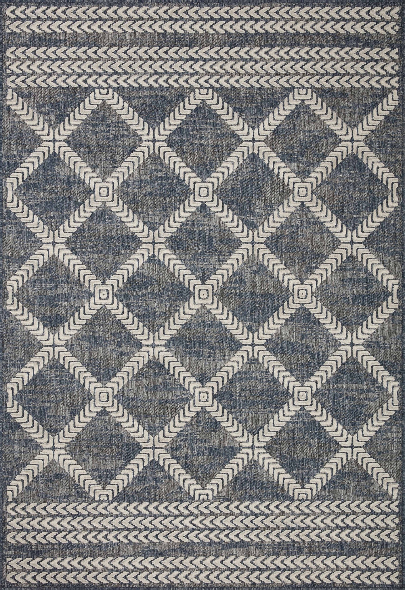 Rainier Denim / Ivory (Pattern 2) — a Loloi rug at Laurie Yapp Home.