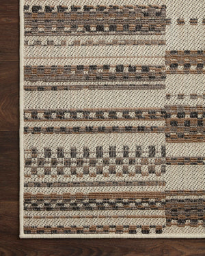 Rainier Ivory / Taupe shown from a different angle to reveal its pattern.